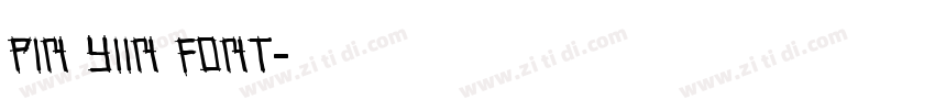pin yiin font字体转换